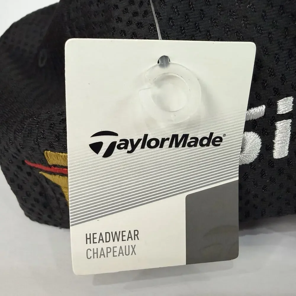 NWT TaylorMade Mens Black Golf M1 PSi A-Flex Stretched Fitted Hat Size L/XL